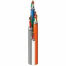 Belden 658AFS 000500 Plenum Access Control Cable, 22/3 Pair, 18/4, 22/6, Shielded, Banana Peel, CMP, 500' (152.4m) Reel, Orange, White, Blue, Gray
