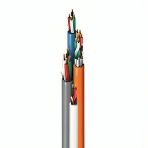 Belden 658AMS 0001000 4C18 4C22+3P22 SHLD+2C22 18/4, 22/4, 22/3 and 22/2 Stranded BC Access Control Cable, Only Card Reader Pairs Shielded, CMP, Banana Peel, 1000' (304.8m) Reel, Multicolor