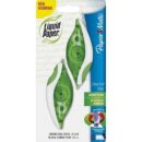 Paper Mate 662415 Liquid Paper DryLine Grip Correction Tapes, Green, 2-Pack
