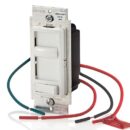 Leviton 6674-10W White SureSlide Universal Dimmer, 150W for LED/CFL