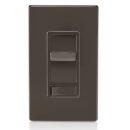 Leviton 6674-P0B Dimmer Slide Decora Incandescent/CFL/LED Single-Pole / 3-Way Preset, Brown