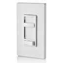Leviton 66EV-10W Decora SureSlide ELV Dimmer, 300VA-120V AC Electronic Low Voltage, 60 Hz, Single Pole and 3-Way, White