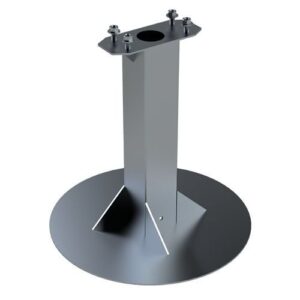 Pedestal Pro 66TOW-EMER-01-304 Emergency Tower Prefabricated In-Ground Large 36" Anchor, Stainless Steel