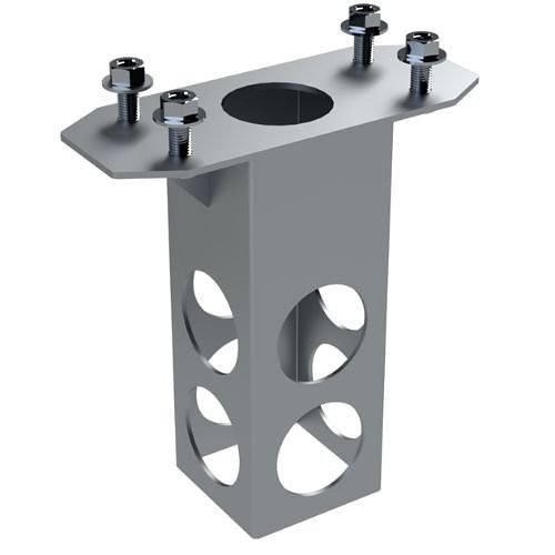 Pedestal Pro 66TOW-EMER-02-304 Emergency Tower Prefabricated Poured Wet Concrete Anchor for Permanent Foundation, Stainless Steel