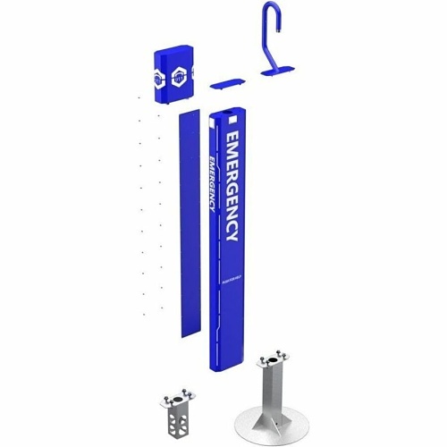 Pedestal Pro 66TOW-EMER-02-304 Emergency Tower Prefabricated Poured Wet Concrete Anchor for Permanent Foundation, Stainless Steel