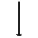 Pedestal Pro 66TOW-PRO-002-CRS 12' Steel Camera Pole with 6" Tube, ADA Compliant, Powder Coated Black Wrinkle