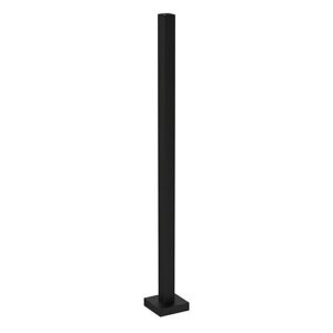 Pedestal Pro 66TOW-PRO-002-CRS 12' Steel Camera Pole with 6" Tube, ADA Compliant, Powder Coated Black Wrinkle