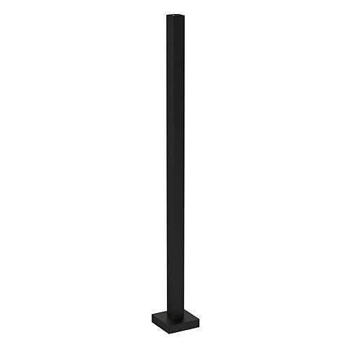 Pedestal Pro 66TOW-PRO-002-CRS 12' Steel Camera Pole with 6" Tube, ADA Compliant, Powder Coated Black Wrinkle
