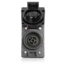 Leviton 67W81-B International 16A Splash Proof 3-Pole 4-Wire Inlet, Blue