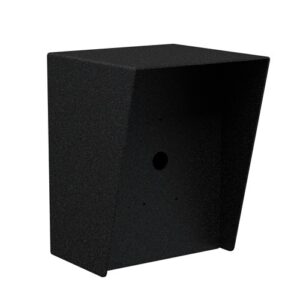 Pedestal Pro 68HOU-PAXT-01-CRS Access Control Housing, Black Steel, 6" x 8", Portrait Orientation