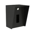 Pedestal Pro 68HOU-PPRO-03-CRS 6X8 Steel Housing for Single Gang Mullion Cutout Devices, Black