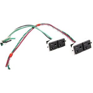 Wiremold 68REC Evolution 6AT Series Duplex Receptacles, 20A