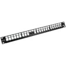 Leviton 69270-U24 Flat QuickPort Patch Panel with eXtreme CAT6 Connectors