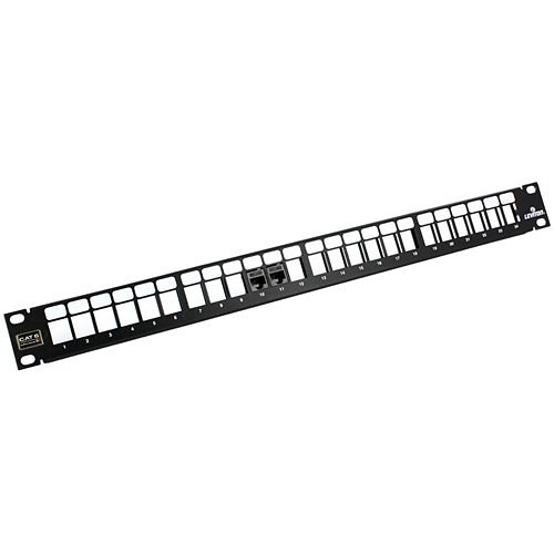 Leviton 69270-U24 Flat QuickPort Patch Panel with eXtreme CAT6 Connectors