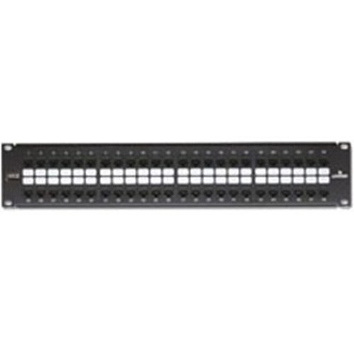 Leviton 69270-U48 Flat QuickPort Patch Panel with eXtreme CAT6 Connectors