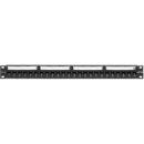 Leviton 6A586-U24 CAT6A Flat Patch Panel, 110-style meets TIA 19 in Rack Mount, 24-Port configured