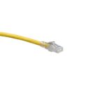 Leviton Atlas-X1 CAT6A SlimLine Boot Patch Cord, ', Yellow