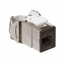 Leviton 6ASJK-RB6 Atlas-X1 CAT6A Shielded QuickPort Jack, Brown