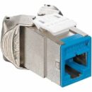 Leviton 6ASJK-RL6 Atlas-X1 CAT6A Shielded QuickPort Jack, Blue