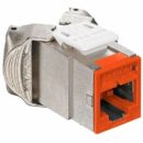 Leviton 6ASJK-RO6 Atlas-X1 CAT6A Shielded QuickPort Jack, Orange