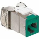 Leviton 6ASJK-RV6 Atlas-X1 CAT6A Shielded QuickPort Jack, Green