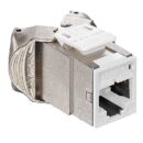 Leviton 6ASJK-RW6 Atlas-X1 CAT6A Shielded QuickPort Jack, Component-Rated, White