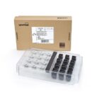 Leviton 6AUJK-CE6 ATLAS-X1 CAT6A UTP Keystone Jack, 12-Pack, Black
