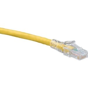 Leviton 6D460-10Y 10' CAT6 SlimLine Boot Patch Cord, Yellow
