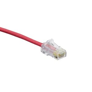 Leviton 6H460-4R CAT6 Patch Wired, High-Flex, CM/LSZH, Red