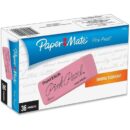Paper Mate 70525 Small Pink Pearl Erasers, 36-Pack