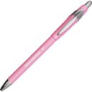Paper Mate 70672 FlexGrip Retractable Ballpoint Pens, Medium Point, 1.0mm, Pink Barrel and Black Ink, 12-Pack