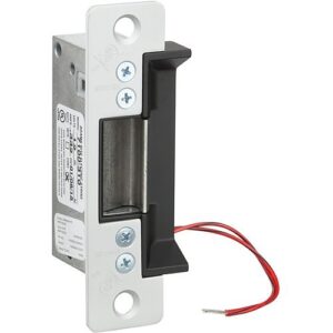 Adams Rite 7100-510-313-00 7100 Electric Strike, Flat Faceplate, 24VDC, Monitored, Standard, Fail Secure with 1-1/16" Lip Dark Bronze Anodized