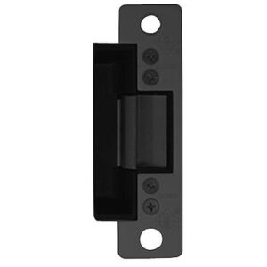 Adams Rite 7100-515-335-00 7100 Electric Strike, Flat Faceplate, 24VDC, Fail Safe with 1-1/16" Lip Black Anodized