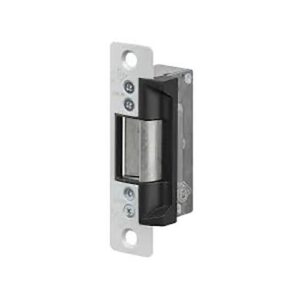 Adams Rite 7101-510-628-00 7101 Electric Strike, Radius Faceplate, 24VDC, Monitored, Standard, Fail Secure with 1-1/16" Lip Clear Anodized