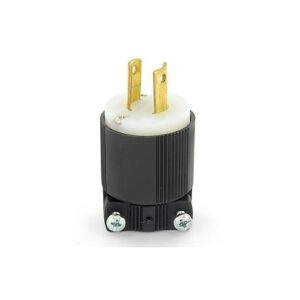 Leviton 7102-NP Connectors, EB Non-Polarized Plug 2P2W L2-20P, 20A-250V
