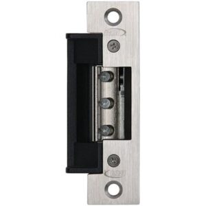 RCI 7114 7 Series Centerline Electric Strike, Fail Secure, 12VDC, 1-1/4"W x 4-7/8"H, Brushed Stainless Steel