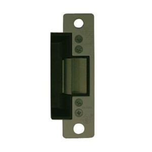 Adams Rite 713031031300 7130 Electric Strike, Flat Faceplate 12VDC, Standard, Fail Secure with 1-1/16" Lip, Dark Bronze Anodized
