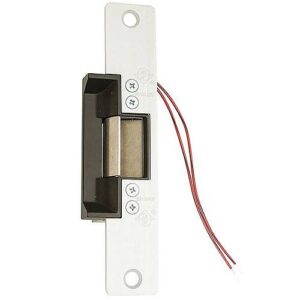 Adams Rite 713031062800 7130 Electric Strike, Flat Faceplate 12VDC, Standard, Fail Secure with 1-1/16" Lip, Clear Anodized