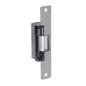 Adams Rite 7130510628 7130 Electric Strike, Flat Faceplate 24VDC, Standard, Fail Secure with 1-1/16" Lip, Clear Anodized