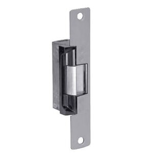Adams Rite 7130-540-628-00 7130 Electric Strike, Flat Faceplate 24VAC, Standard, Fail Secure with 1-1/16" Lip, Clear Anodized