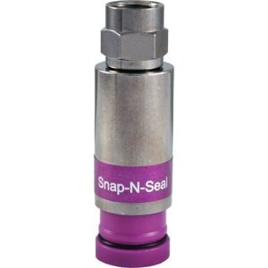 West Penn 716SNS1P11HQ-25 Pro Snap-N-Seal RG11 Universal Male Connector, 25-Pack