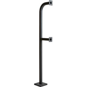 Pedestal Pro 72-9c-Dsp Mounting Pedestal for Card Reader, Intercom System, Keypad, Biometric Reader, Telephone Entry System, Housing, Access Control System, Push Button, Camera Black Wrinkle