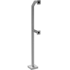 Pedestal Pro 72-9C-DSP-SS 72" SS Dual Head, Gooseneck Pedestal (Semi Truck)