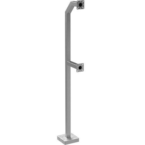 Pedestal Pro 72-9C-DSP-SS 72" SS Dual Head, Gooseneck Pedestal (Semi Truck)