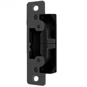 Adams Rite 7400-335 7400 UltraLine Electric Strike Flat Faceplate, Black Anodized