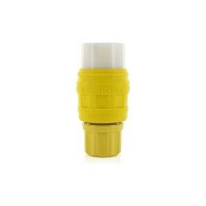Leviton 76W47-C Weatherproof Locking Connector L5-2020A, 125V, Yellow