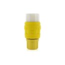 Leviton 78W29-C Weatherproof Locking Connector L24-2020A347V for 68W29, Yellow