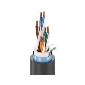Belden 7953A 0021000 DataTuff CAT6 Industrial Ethernet Cable, 24/4 Bonded Solid BC, PO Ins, OS, PVC Jkt, PVC Jkt, MSHA, CMX-Outdoor 600V 1000' (304.8m) Reel, Red