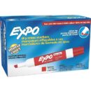 Expo 80002 Low Odor Dry Erase Markers, Chisel Tip, Red, 12-Pack
