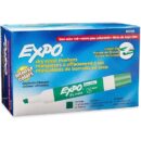 Expo 80004 Low Odor Dry Erase Markers, Chisel Tip, Green, 12-Pack